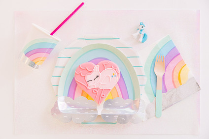 Modern rainbow My Little Pony party Inspiration