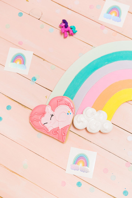 Modern rainbow My Little Pony party Inspiration