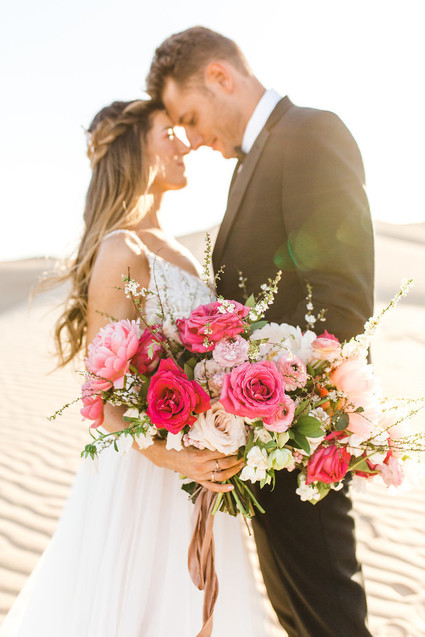 Formal engagement photos on the Sand Dunes of Glamis, CA Inspiration