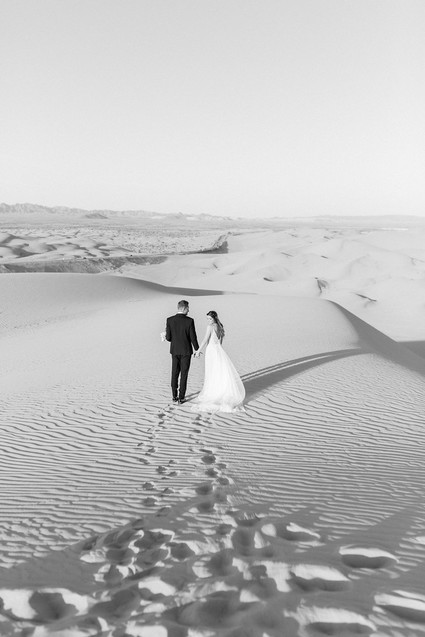 Formal engagement photos on the Sand Dunes of Glamis, CA