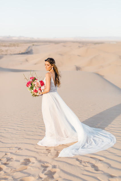 Formal engagement photos on the Sand Dunes of Glamis, CA Inspiration