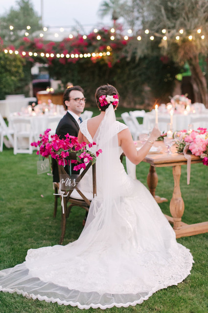 Bougainvillea wedding at Casa Cody in Palm Springs