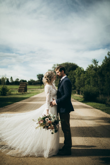 Rustic moody farm wedding inspiration in Bozeman, Montana
