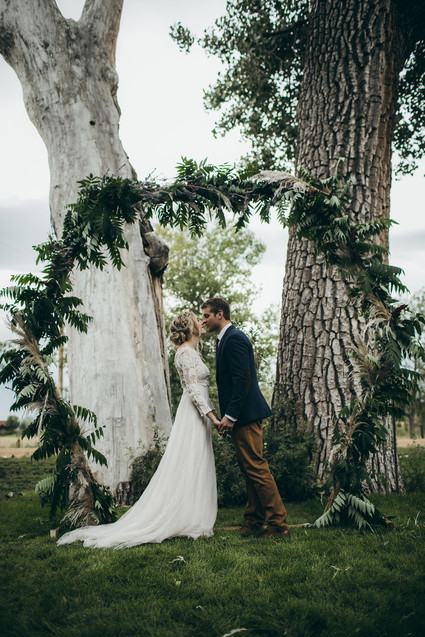 Rustic moody farm wedding inspiration in Bozeman, Montana