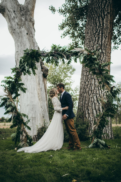 Rustic moody farm wedding inspiration in Bozeman, Montana