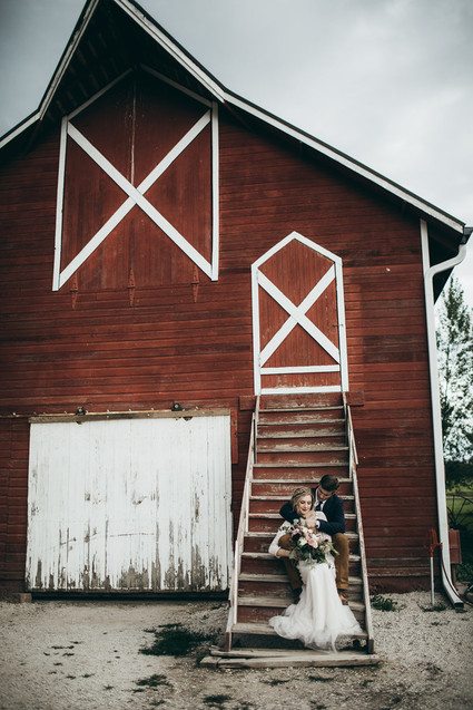 Rustic moody farm wedding inspiration in Bozeman, Montana