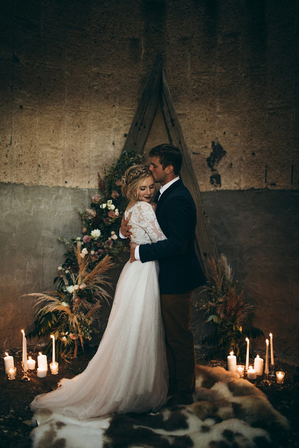 Rustic moody farm wedding inspiration in Bozeman, Montana