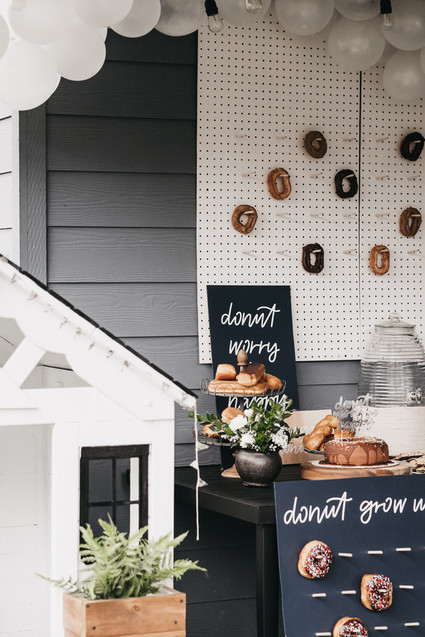 Donut party 1st birthday