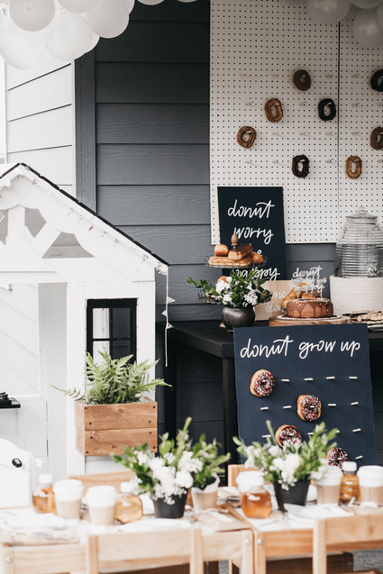 Donut party 1st birthday