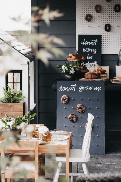 Donut party 1st birthday