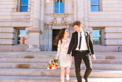Stylish Detroit engagement photos