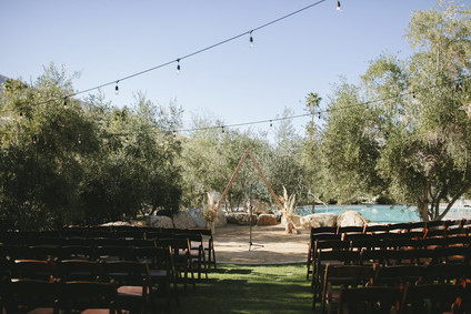 Colorful modern Palm Springs wedding at the Ace Hotel