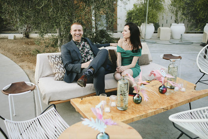 Colorful modern Palm Springs wedding at the Ace Hotel