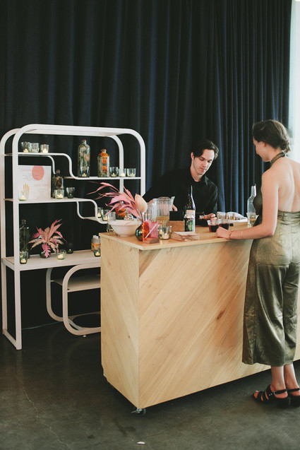 Colorful modern Palm Springs wedding at the Ace Hotel