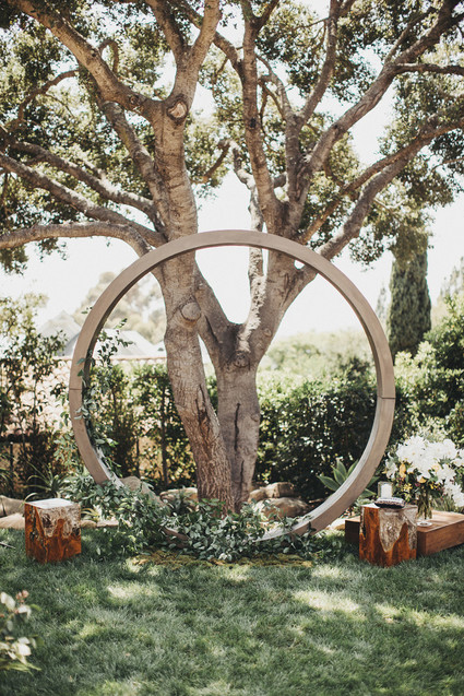 Intimate, elegant backyard wedding in Santa Barbara