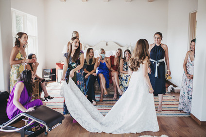 Intimate, elegant backyard wedding in Santa Barbara