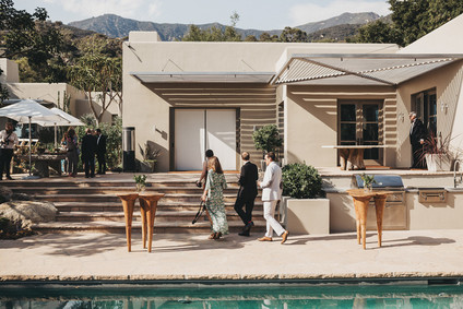 Intimate, elegant backyard wedding in Santa Barbara