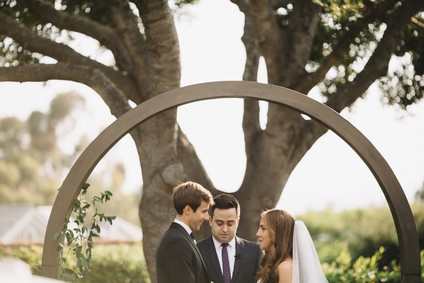 Intimate, elegant backyard wedding in Santa Barbara