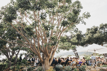 Intimate, elegant backyard wedding in Santa Barbara