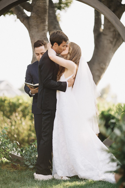 Intimate, elegant backyard wedding in Santa Barbara
