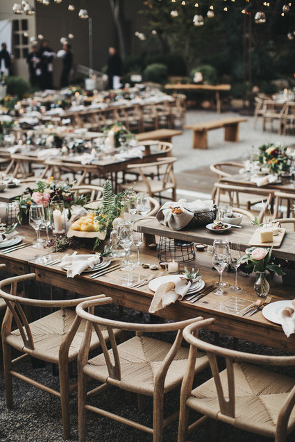 Intimate, elegant backyard wedding in Santa Barbara
