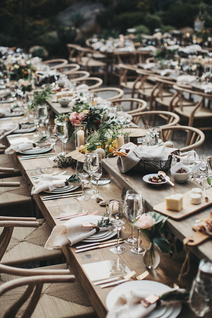 Intimate, elegant backyard wedding in Santa Barbara