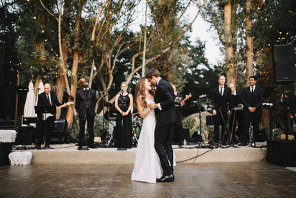 Intimate, elegant backyard wedding in Santa Barbara