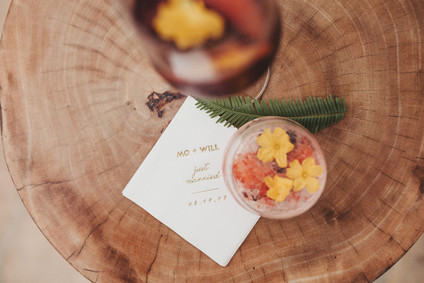 Intimate, elegant backyard wedding in Santa Barbara