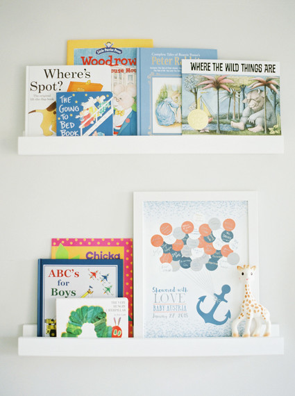 Classic modern boy's nursery and newborn photos in Virginia