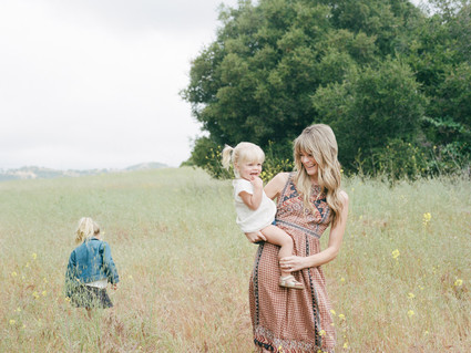 Spring wildflower family session in Topanga Canyon by Hello Pinecone Inspiration