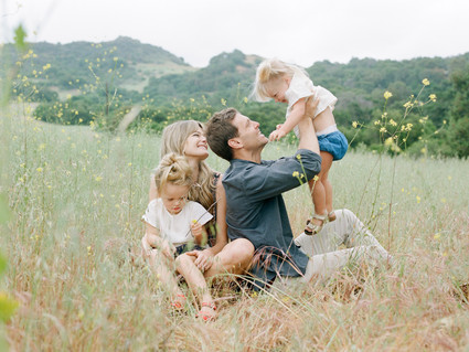 Spring wildflower family session in Topanga Canyon by Hello Pinecone Inspiration