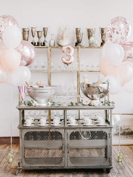 Luxe Parisian tea party 3rd birthday