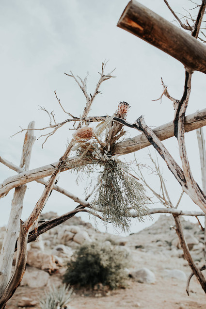 DIY desert wedding at Le Haute Desert Aerie in Pioneertown