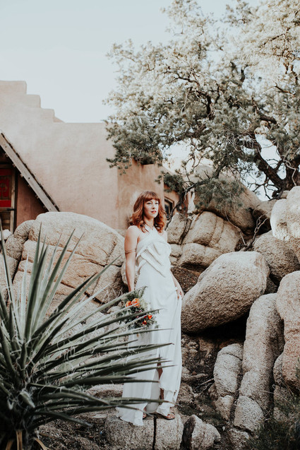 DIY desert wedding at Le Haute Desert Aerie in Pioneertown