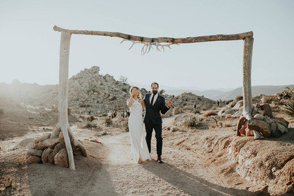 DIY desert wedding at Le Haute Desert Aerie in Pioneertown