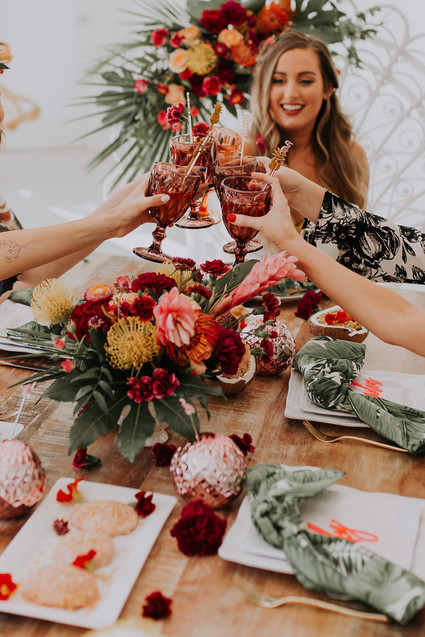 Tropical bachelorette party ideas in Palm Springs