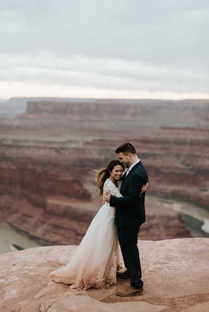 adventurous desert elopement in Moab, Utah