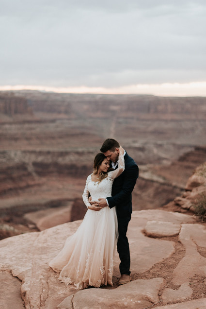 adventurous desert elopement in Moab, Utah