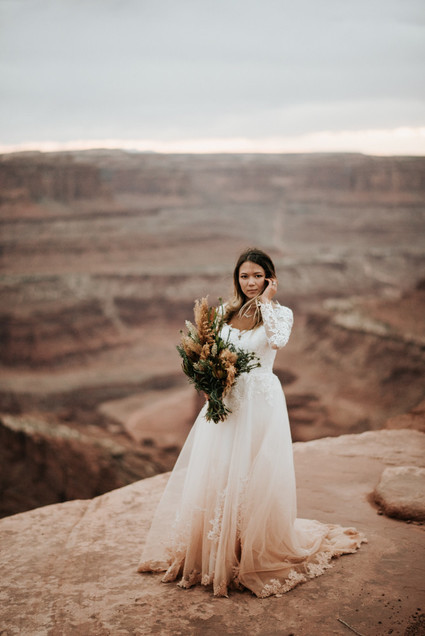 adventurous desert elopement in Moab, Utah