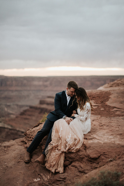 adventurous desert elopement in Moab, Utah