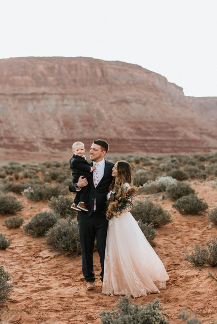 adventurous desert elopement in Moab, Utah
