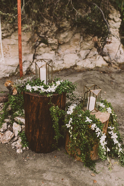 Modern indie nautical inspired elopement with pops of pink