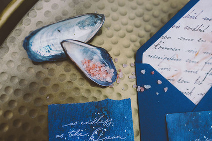 Modern indie nautical inspired elopement with pops of pink