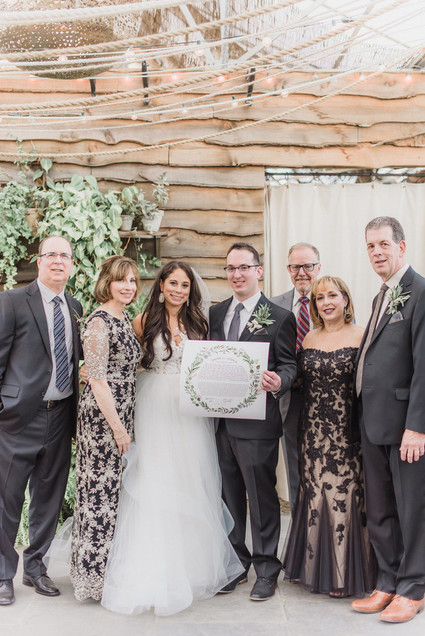 Rustic modern Jewish wedding at Terrain