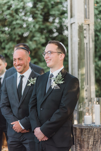 Rustic modern Jewish wedding at Terrain
