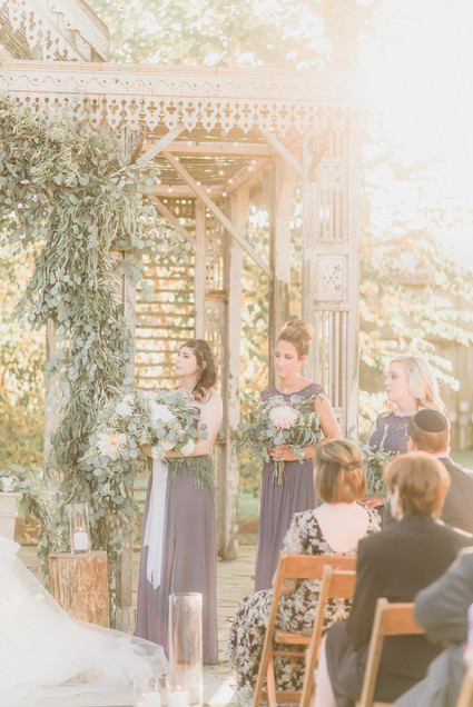 Rustic modern Jewish wedding at Terrain
