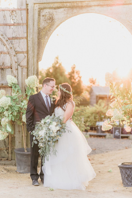 Rustic modern Jewish wedding at Terrain