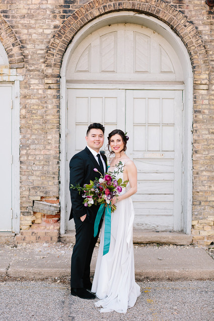 Colorful wedding at The Cheney Place in Grand Rapids