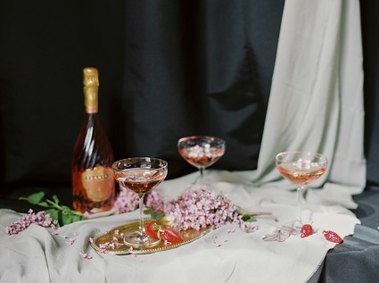 Moody romantic burgundy wedding ideas in France