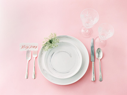 Modern feminine ALL PINK bridal editorial on 100 Layer Cake